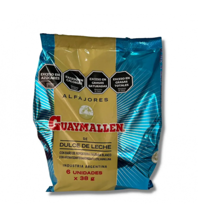 ALFAJOR GUAYMALLEN BLANCO X 6 UNIDADES