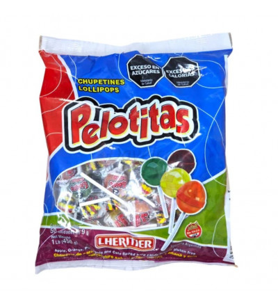 CHUP PELOTITAS X 50 U.FRUTA  /