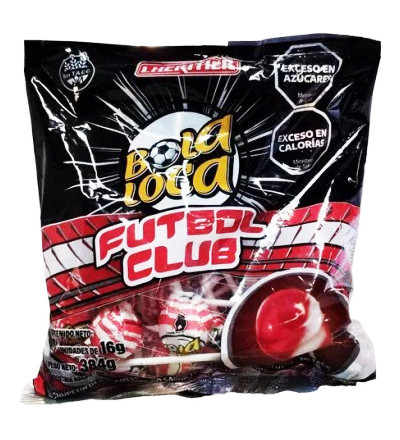 CHUPETIN BOLA LOCA RIVER X 24 UNIDADES