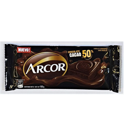 CHOCOLATE  ARCOR 100 GR 50% CACAO
