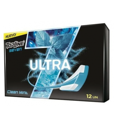 CHICLE TOP LINE SEVEN ULT DOBLE X 12 UNIDADES
