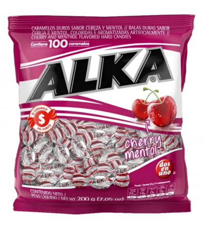 CARAMELO ALKA CHERRY X 200 GR