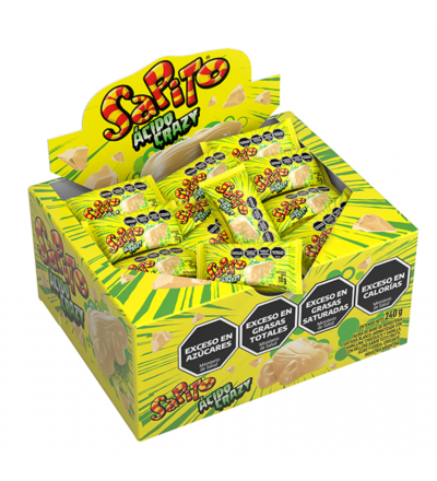 CHOCOLATE SAPITO ACIDO CRAZY X 24 UNIDADES