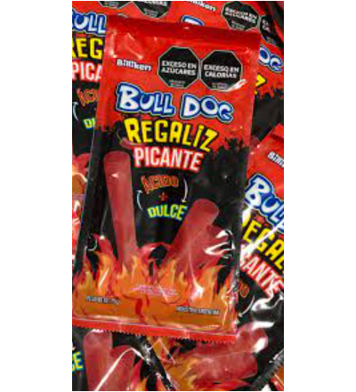 REGALIZ BULL DOG 75G PICANTE