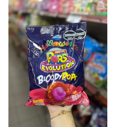 CHUPETIN BLOODY POP HALLOWEEN X 24 UNIDADES