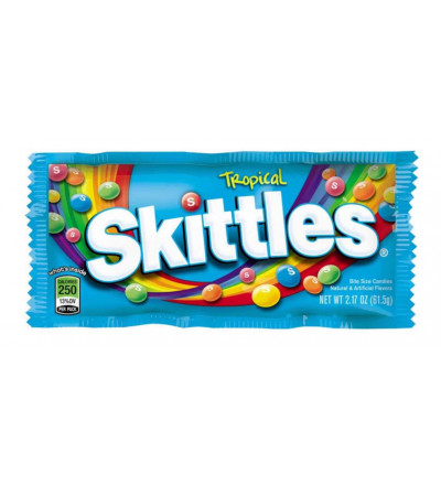 CARAMELO SKITTLES TROPICAL 61 GR
