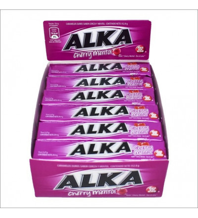PASTILLA ALKA CHERRY MENTOL X 12 UNIDADES