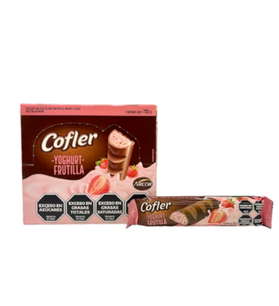 CHOCOLATE COFLER YOGURT FRUTILLA CAJA X 20 UNIDADES