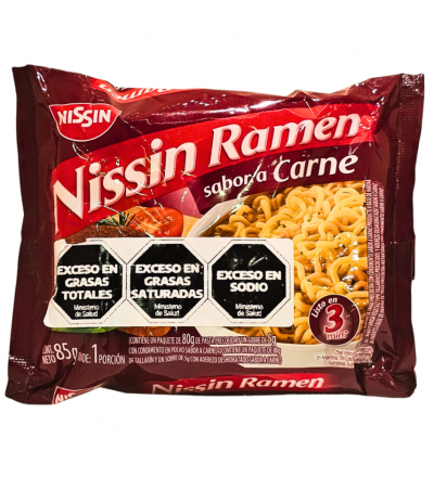 NISSIN RAMEN CARNE PAQ 85G