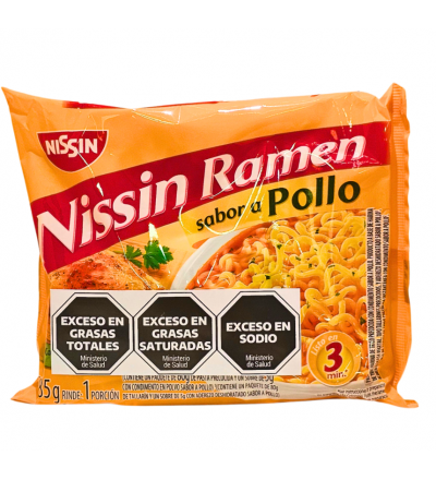 NISSIN RAMEN POLLO PAQ 85 GRS
