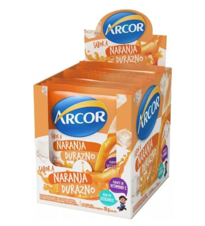 JUGO ARCOR DURAZNO X 18 UNIDADES