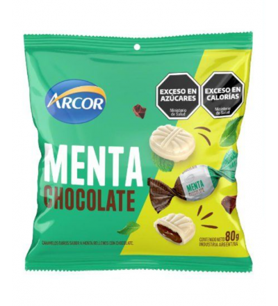 CARAM ARCOR MENTA C/CHOC 80 GR