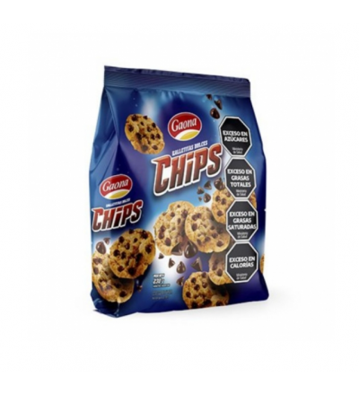 CHIPS GAONA CHOCOLATE 230 GR