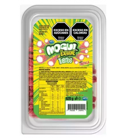 GOMITA TUBITOS MOGUL EXTREME FRUTAS X 620 GR