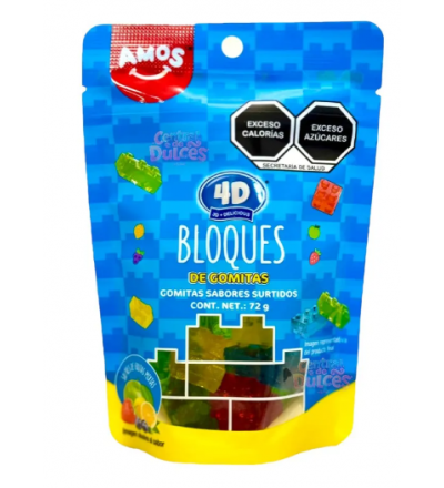 GOMITA 4D AMOS 100G BLOQUES
