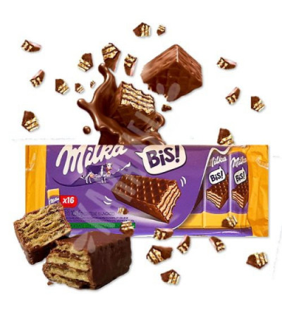 OBLEA MILKA BIS X 16 UNIDADES 105,6 GR