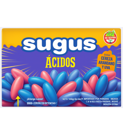 SUGUS CONFIT. *C/U. ACIDO HALL