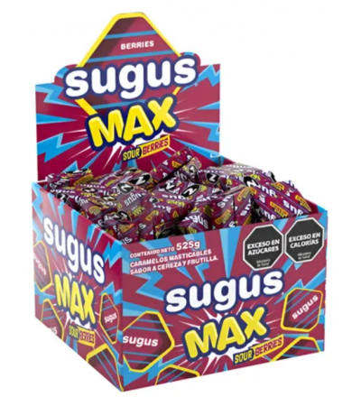 MASTICABLE SUGUS MAX BERRIES X 70 UNIDADES