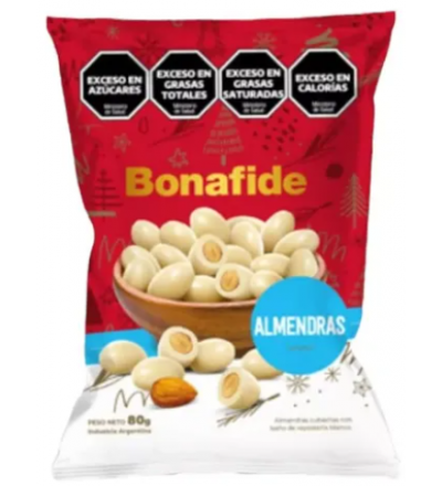 ALMENDRA CHOC BCO BONAFIDE 80G