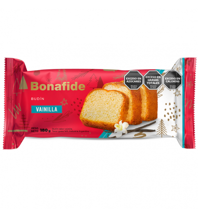 BUDIN BONAFIDE 180 GR VAINILLA