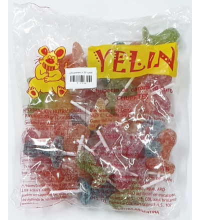 CHUPETIN CHUPETE YELIN X 30 UNIDADES