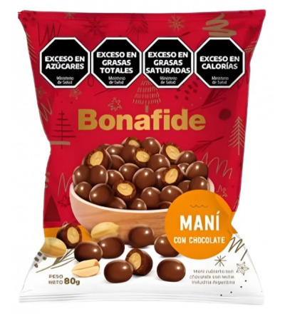 MANI C/CHOC BONAFIDE 80 G