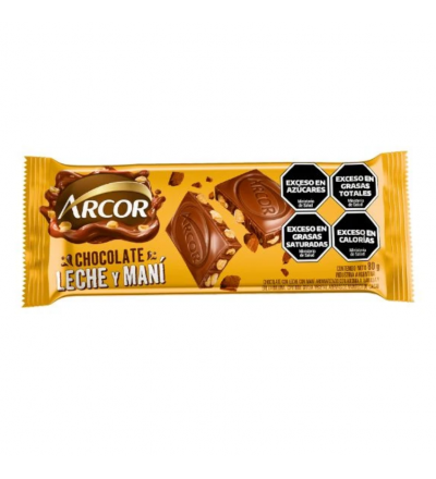 CHOCOLATE ARCOR LECHE MANI 80 GR