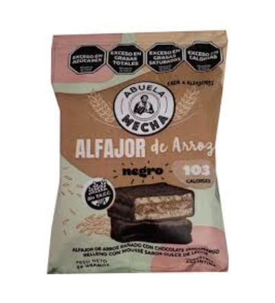 ALFAJOR ARROZ ABU MECHA NEGRO