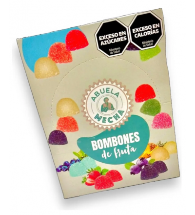 BOMBON FRUTA ABU MECHA X 32 UNIDADES