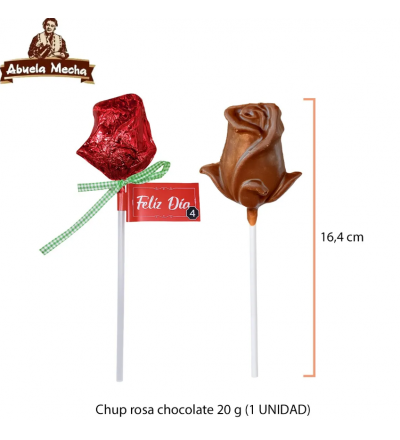CHUPETIN ROSAS CHOCOLATE ABU MECHA