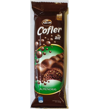 CHOCOLATE COFLER AIR ALMENDRA X 55 GR