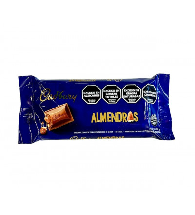 CHOCOLATE CADBURY CON ALMENDRAS X 82 GR