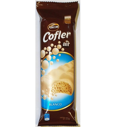 CHOCOLATE COFLER AIR BLANCO 55 GR