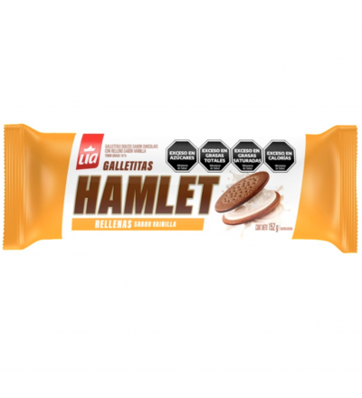 GALLETA HAMLET RELLENA VAINILLA 152 GR