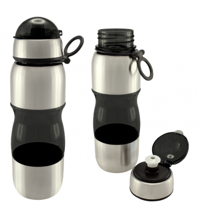 BOTELLA ALUMINIO CON TAPA