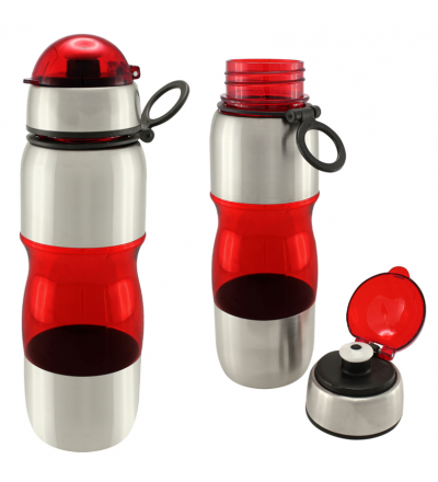 BOTELLA ALUMINIO CON TAPA