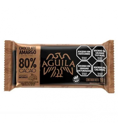 CHOCOLATE AGUILA 80% CACAO AMARGO 150 GR