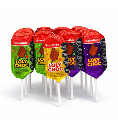 PALETA DE CHOCOLATE LOLY CHOC X 24 UNIDADES