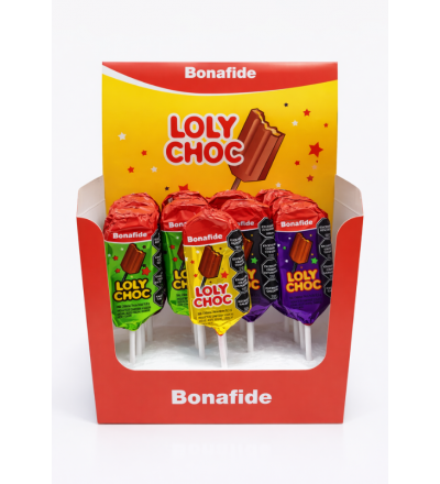 PALETA DE CHOCOLATE LOLY CHOC X 24 UNIDADES