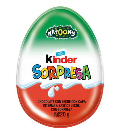 HUEVO KINDER NATOONS X 12 UNIDADES