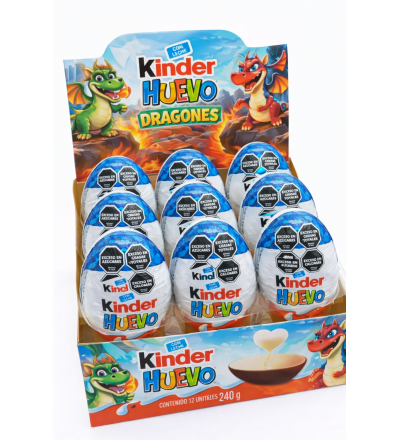 HUEVO KINDER NENE DRAGON X 12 UNIDADES