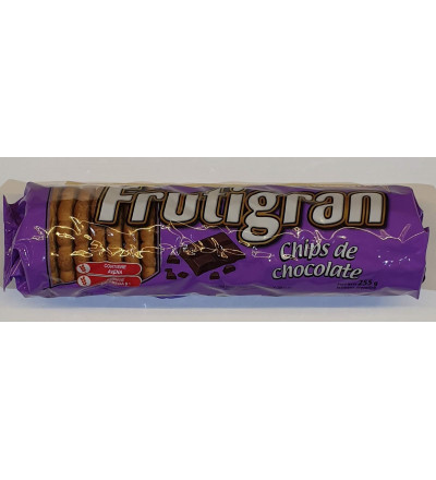 FRUTIGRAN CHIPS CHOCOLATE. 255 GR