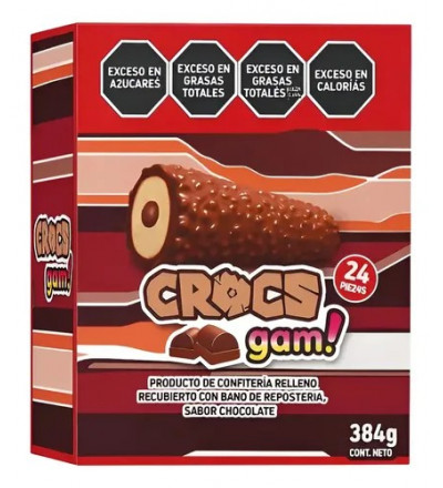 BARRA CROCS CHOCOLATE X 24 UNIDADES