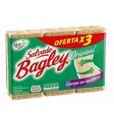 GALLETITA BAGLEY SALVADO X 3 UNIDADES