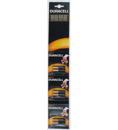 PILA DURACELL AAA X 2 UNIDADES