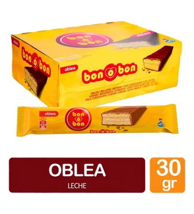 OBLEA BON O BON LECHE X 20 UNIDADES