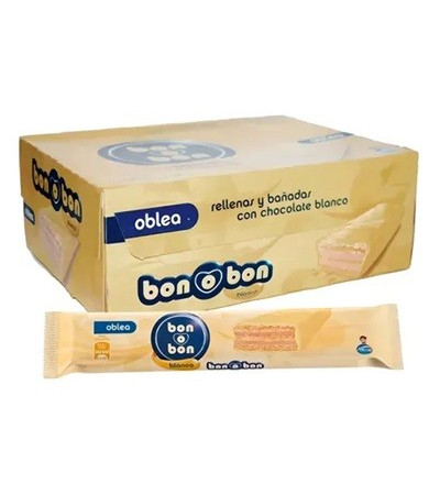 OBLEA BON O BON BLANCO X 20 UNIDADES