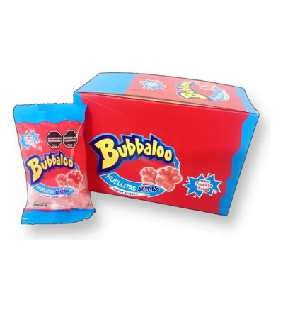 GOMITA BUBBALOO HUELLITAS X 12 UNIDADES