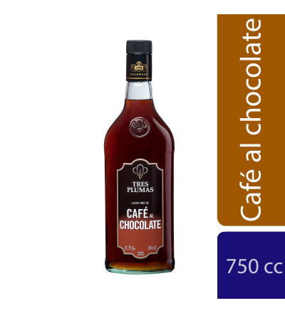 CAFE AL CHOCOLATE TRES PLUMAS 750 CC