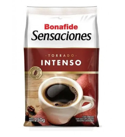Cafe Molido Bonafide Sensaciones Torrado Intenso  250 gr